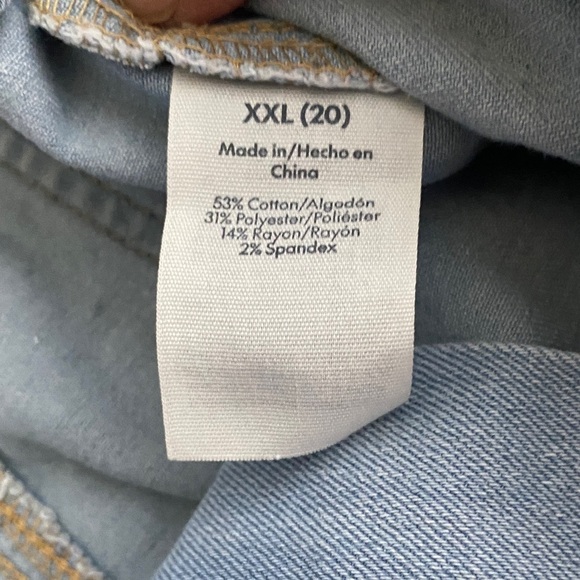 No Boundaries Light Blue Women's Straight Leg Jeans - Picture 7 of 8